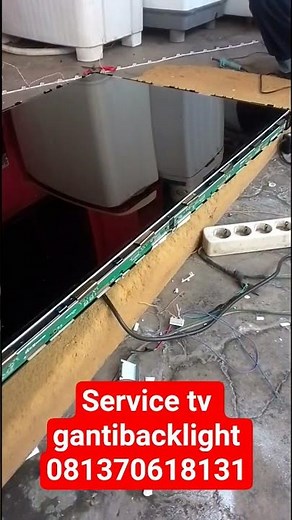 Cara ganti backlight tv Samsung 55 inch mudah Dan murah !