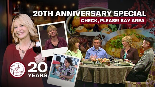 In a first-of-its-kind episode, Check, Please! Bay Area celebrates twenty years on air with a look back at the moments that made it a local food institution. From its 2005 pilot to today, the show has spotlighted celebrity guests, budding foodies, and even Top Chefs. In this special documentary we’ll hear from dozens of former guests and restaurateurs, host Leslie Sbrocco and the Check, Please! producers as they spill the tea on everything from fiery debates, what it takes to make a show, and th