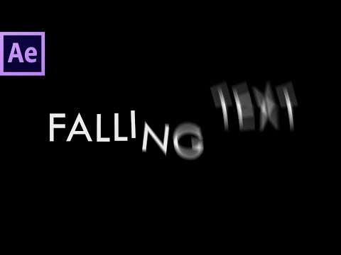 Kinetic typography 2 - falling text expression in After Effects - 147