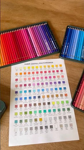 Completing a color chart for my Faber Castell Polychromos color pencils #coloring #arttherapy #short