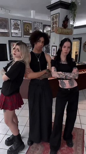 𝓢𝓪𝓶 𝓚𝓪𝓽 | The unapproachable tattoo-shop team the second you leave the store… I love my team @kartellfrankfurt 🤍 Featuring @kinoko_dess aka... | Instagram