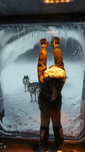 ,Frozen Door Survival Story | Girl Escapes Wolves In Arctic Bunker
