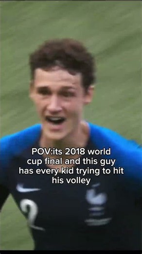 POV: Its 2018 World Cup And You Watch Pavard Do This🤯 #football #pavard #2018worldcup