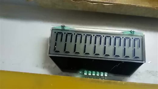 9 digits 7 segment TN TD0905 6 pins COG LCD module for meters