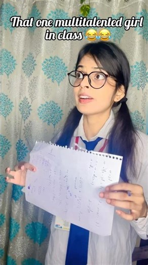 ￼ ￼That one multitalented girl in class😂 😂#shorts #viral #school #funny #shortsfeed #trending