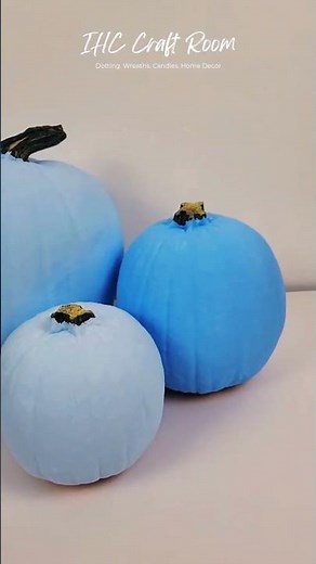 Dreamy Blue Pumpkin Painting | Calm Halloween DIY