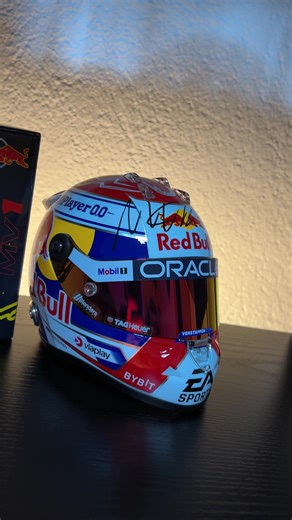 Max Verstappen Mini Helmet Collection at Oracle Red Bull Racing
