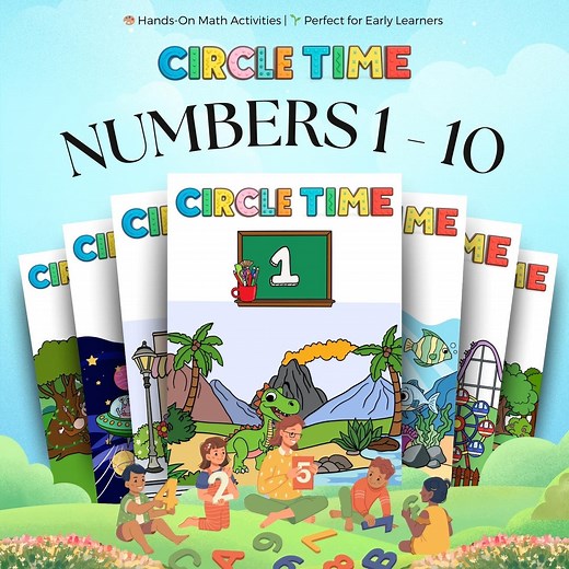 Homeschool Circle Time | Numbers Printables | Preschool Learning Activities | Daycare Lessons | Pre K Worksheets | INSTANT DOWNLOAD - Etsy
