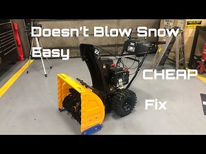 Pressing On Cub Cadet 2x 24 Snow Blower HOW TO REPLACE AUGER CABLE