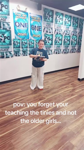 We love our Tiny Competition Team!! 💙🧡 #fun #dance #team #tinies #bonding