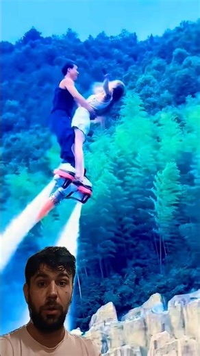 The beautiful woman experienced the flyboard for the first time, it was so beautiful #flyboard