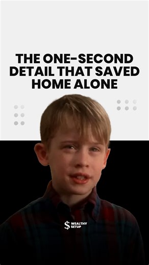 Wealthy Setup on Instagram: "Do you remember the milk spill scene in Home Alone? That moment hides a detail most viewers never notice, yet it explains the entire plot. In the chaos, Kevin’s father, Peter, wipes the table with napkins and accidentally throws Kevin’s airline ticket into the trash. It flashes by in less than a second. But that mistake changes everything. At the airport, airlines counted tickets, not faces. Since Kevin’s ticket was already gone, the numbers matched perfectly, and st