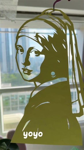 有艺术细胞的人才能刷到呦#戴珍珠耳环的少女#DIY#刀刻世界名画#handmade #craft