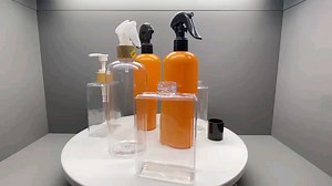 PET Bottles Cosmetic Containers Liquid Soap Refillable Amber Green 300 ml Wholesale Shampoo Bottle