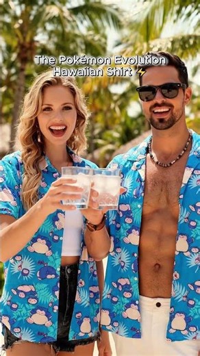 Pokemon Snorlax Evolution Hawaiian Shirt | Chill Summer Vibes! 💤