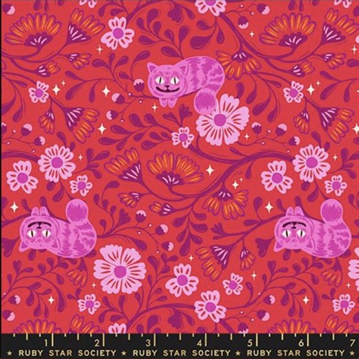 Fabric Hello Alice Ruby, Ruby Star Society, Moda, Sarah Watts - Etsy