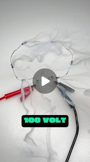 arduiNote on Instagram: "Mind-Boggling Overload and Smoke Explosion of A Serial Connected Resistor Ring #arduino #electronics #electrician #explosion #engineering #fire"