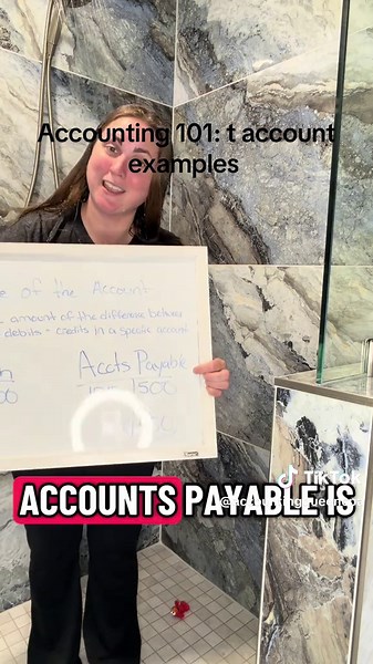 Accounting 101 - let’s talk balance of accounts and I’ll show you two t-accounts while we’re at it….all while proving with science that accounting isn’t dry. #accountant #accounting #accounting101 #accountingstudent #business101