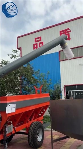 Grain & Fertilizer Cart Demo: Hydraulic Hookup, PTO Drive and Full Transfer Test #agrifuture