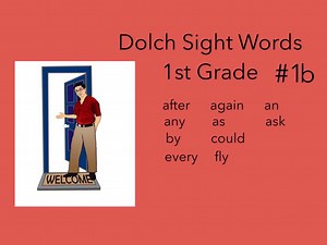 Dolch Sight Words : First Grade #1b