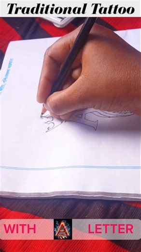 Traditional Tattoo Design Drawing | Easy Step by Step Tattoo Art | Creative Tattoo Sketch