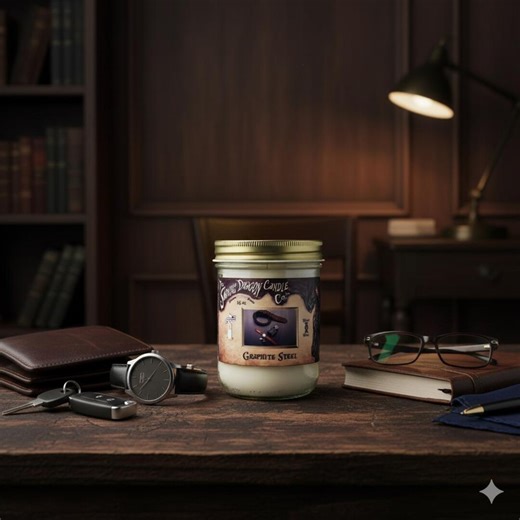 16 Oz. Graphite Steel - Coconut Wax Container Candle - Etsy