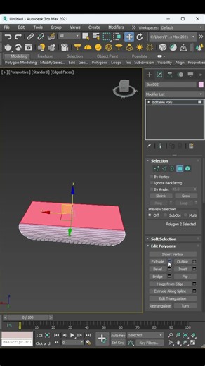 Modern Table Design in 3ds Max | Taper Modifier #Shorts