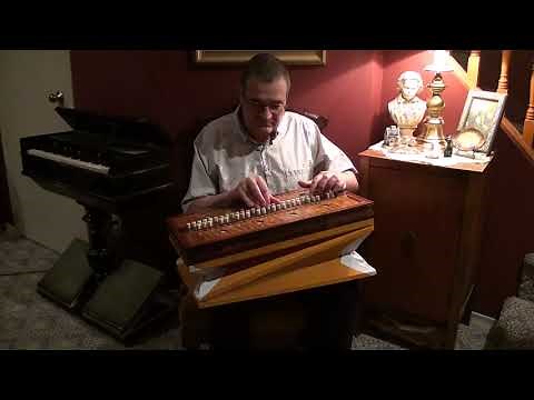 Music on an 1840s Rocking/Elbow/Lap Organ