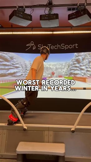 Worst winter in years… but we’re still going! Because progress doesn’t wait on snowfall. Train anytime, anywhere with a SkyTechSport Ski and Snowboard Simulator ⛷️ #skytechsport #skytech #skiing #snowboarding #indoorskiing | Skytechsport