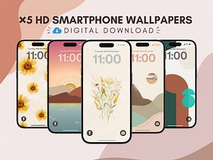 5 Aesthetic Smartphone Backgrounds | Digital Download | for Apple iPhone and Android - Etsy Canada