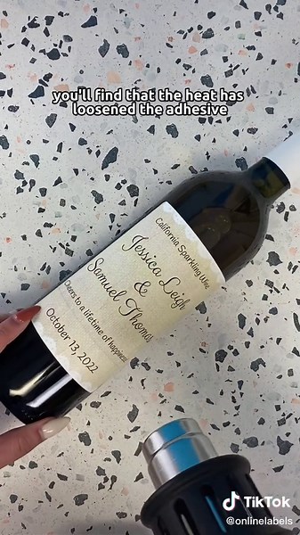 Easy Method to Remove Wine Bottle Labels with Heat Gun