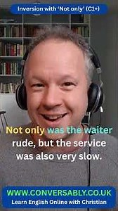 ADVANCED GRAMMAR - INVERSION using ‘Not only’ (Level C1/C2) #englishgrammar #learnenglish
