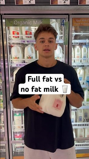 Full fat vs no fat milk. Which is better for your health? #health #diet