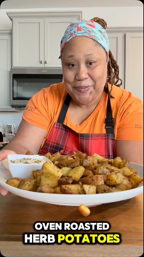 Oven Roasted Herb Potatoes 6 to 8 russet potatoes 2 tbsp. olive oil 2 tbsp. all purpose seasoning 2 tbsp. my Earthy Herby Creole seasoning 2 tbsp. garlic and parsley seasoning 2 tbsp of parsley Cook on 375 for 45 minutes #itsmekellz #itsmekellz♥️🔥 #delicious #yummy #yummyfood #thatsgoodrightthere #cookathome #lovetocook #goodfood #deliciousfood | Its Me Kellz