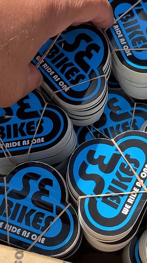 STICKER DELIVERY! We just sent out 3,500 SE Bikes stickers to the USA BMX headquarters to be inserted into the goodie bags at the upcoming Grand Nationals. Just one more reason that they call it the GREATEST RACE ON EARTH! | SE Bikes