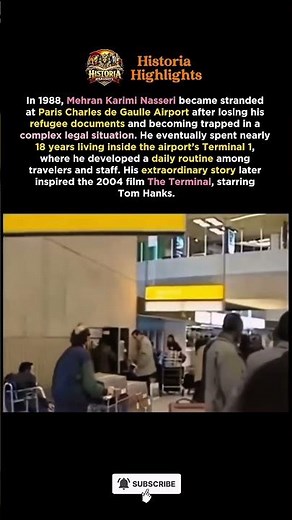 Mehran Karimi Nasseri: The Man Who Lived in Paris Charles de Gaulle Airport for 18 Years
