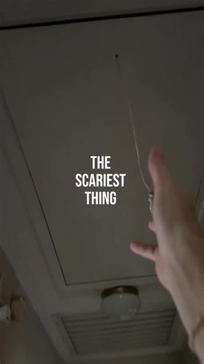 Forget haunted houses, have you ever opened your attic in October?! My crawl space is equally chilling. #diy #halloween #spooky #halloweendecor #scary | Lauren's Handmade Home