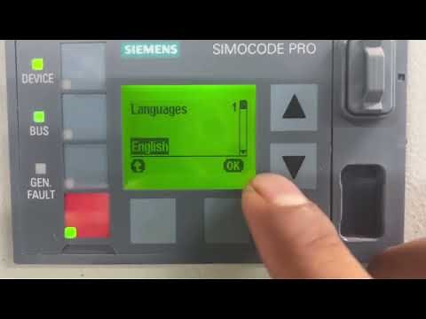 Simocode Pro V Display Important Setting.