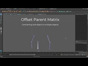 Maya 2020 : Offset Parent Matrix - Constrain One Object to Multiple Objects