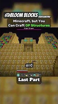 Minecraft, but you can craft OP Structures [LAST-PART]#minecraft #tiktok #shorts Credits:xNestorio