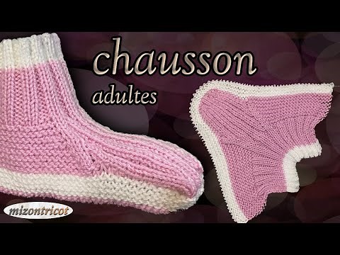 [TRICOT] TUTO pour CHAUSSON (adultes) 🐑