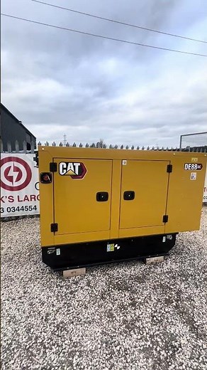 Starting a CAT DE88GC Diesel Generator for the First Time #catdieselgenerator #caterpillar