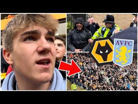 FAN TROUBLE in MIDLANDS DERBY! GOMES GOAL Wolves vs Aston Villa (1-0) VLOG