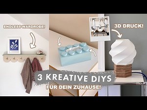 3 ingenious DIYs for your home – wardrobe, 3D-printed lamp & Lego tissue box! | EASY ALEX