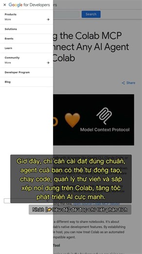 🧐👉 Google Colab MCP Server: AI Agent Giờ Điều Khiển Colab Trực Tiếp #QixNewsAI