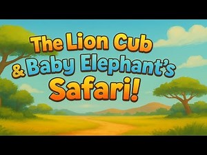 The Lion cub & Baby Elephant’s Safari! | Friendship Cartoon for Kids