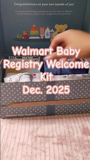 🎁 Walmart Baby Registry Welcome Kit | December 2025 #walmart #babyregistry #babyhaul