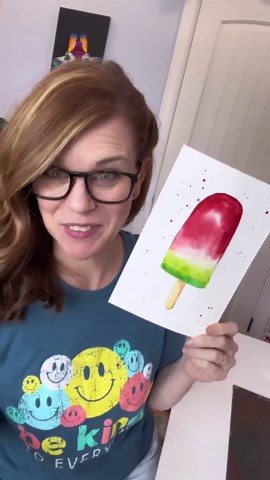 Andrea Nelson on Instagram: "It’s world watercolor month! I want to do a bunch of fun tutorials and answer a lot of your questions, so let me know what you want to see! #worldwatercolormonth #watercolortutorial #summerart #learnwatercolor"