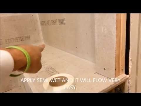 HOW TO WATERPROOF SEAL HARDI BACKER IN SHOWER. INSTALL HARDI BACKER IN SHOWER. RED GUARD NEXT VIDEO