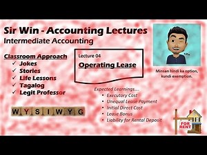 Lecture 04: Operating Lease Accounting - Lessor. [Intermediate Accounting]